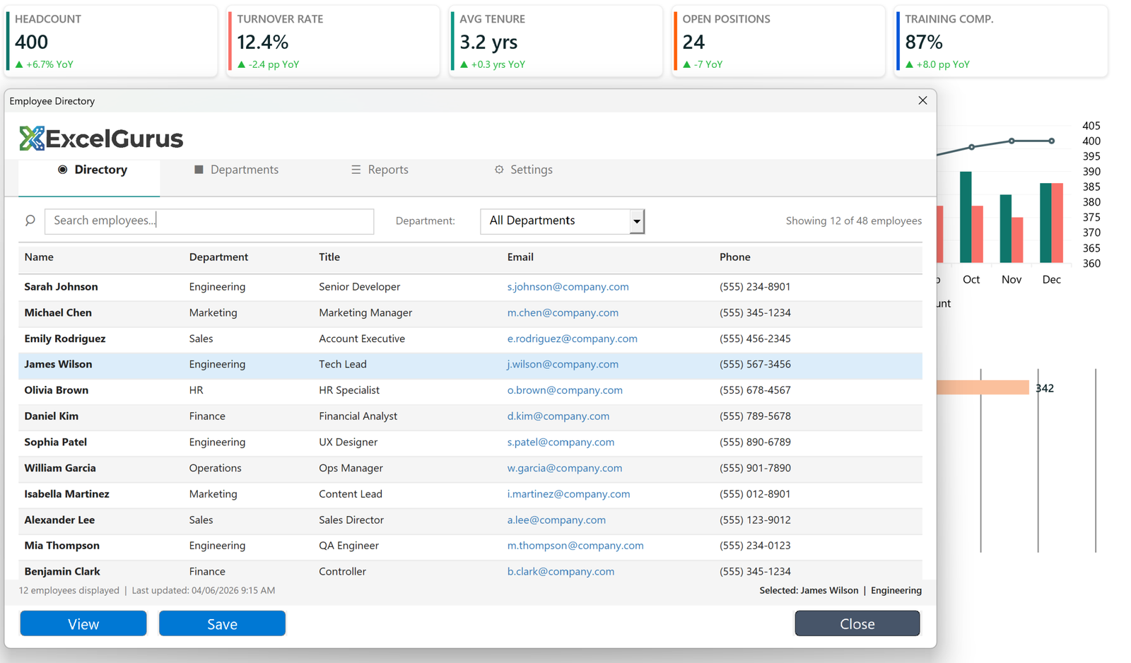Employee Directory Browser